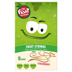 Fruit Factory Multi Fruit Strings 5 Pack 100G