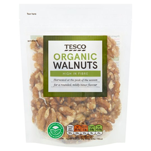 Tesco Organic Walnuts 100g