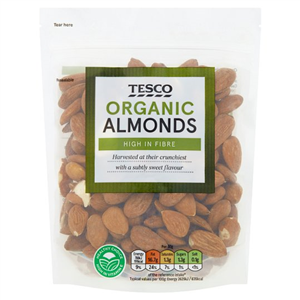 Tesco Organic Almonds 200G