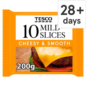 Tesco 10 Mild Cheese Slices 200G