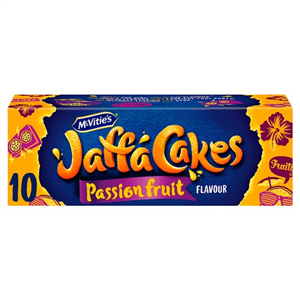 Mcvitie's Jaffa Cakes Passion Fruit Flavoured Biscuits 10 Pack