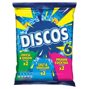 Discos Assorted Crisps 6X25.5g