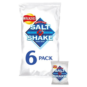 Walkers Salt & Shake Crisps 6 X 24 G