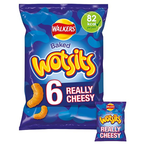 Walkers Wotsits Cheese Snacks 6 X 16.5 g