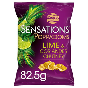 Sensations Lime & Coriander Chutney Poppadoms 82.5g
