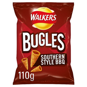 Walkers Bugles Southern Style Bbq Snacks 110 g