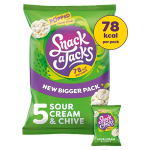 Snack A Jacks Sour Cream & Chive 5X19g