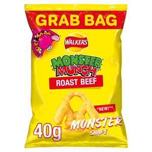 Mega Monster Munch Roast Beef Snacks 40 g
