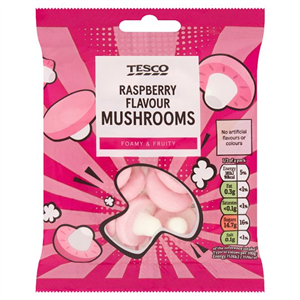 Tesco Raspberry Mushrooms 75g