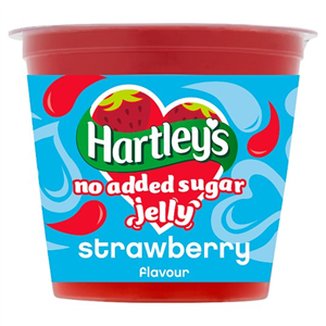 Hartleys No Added Sugar Ready To Eat Jelly Strawberry 115g