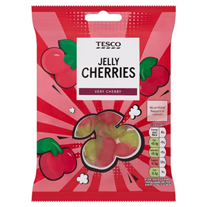 Tesco Jelly Cherries 75G