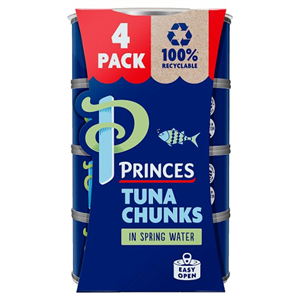 Princes Tuna Chunks In Spring Water 4 4X145g