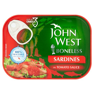 John West Boneless Sardines Tomato Sauce 95g