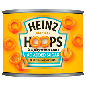 Heinz Hoops No Added Sugar 205g