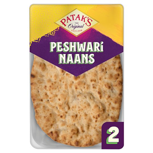 Pataks Peshwari Naan Bread 2Pack