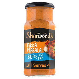 Sharwoods Tikka Masala 30% Less Fat Cooking Sauce 420g