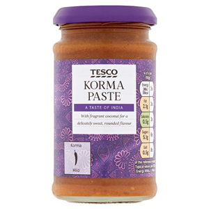 Tesco Korma Curry Paste 200G