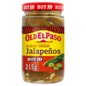 Old El Paso Sliced Green Jalapenos 215g