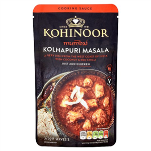 Kohinoor Mumbai Kolhapuri Masala Cooking Sauce 375g