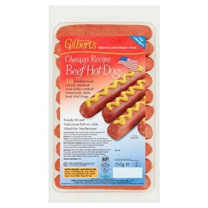 Gilberts American Hot Dogs 350g