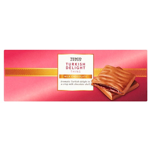 Tesco Turkish Delight Thins Carton 180g