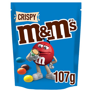 M&M's Crispy Chocolate Pouch 107g