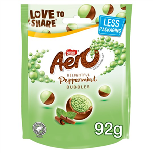 Aero Milk Chocolate Peppermint Bubbles 92g