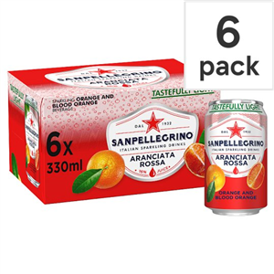 San Pellegrino Aranciata Rossa 6 Pack Can 330Ml