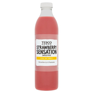 Tesco Strawberry Sensation Smoothie 750Ml