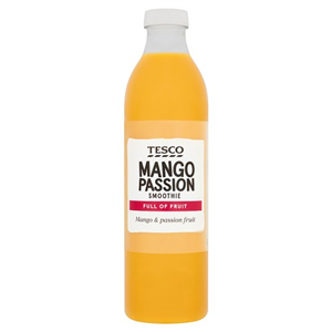 Tesco Mango Passion Fruit Smoothie 750Ml