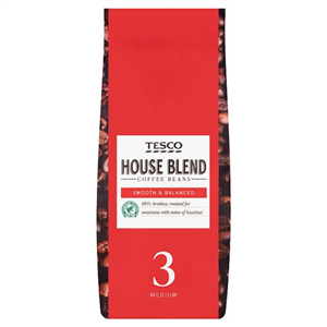 Tesco House Blend Coffee Beans 227G