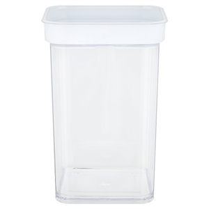 Tesco Push Top Food Storage White 1l