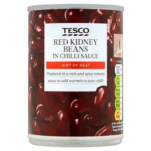 Tesco Red Kidney Beans In Chilli 390g