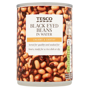 Tesco Black Eyed Beans In Water 400g