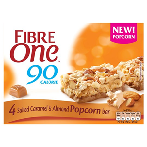 Fibre One Salted Caramel & Almond Popcorn Bar4x21g