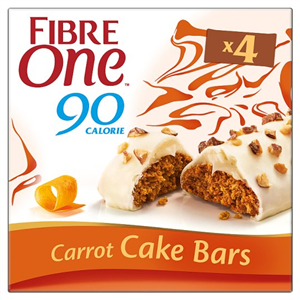 Fibre One Cake Bars Carrot Cake 4 X 25g