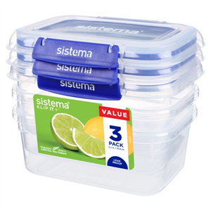 Sistema Klip It Plus 1L 3 Pack