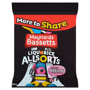 Maynards Bassetts Allsort Liquorice 400g