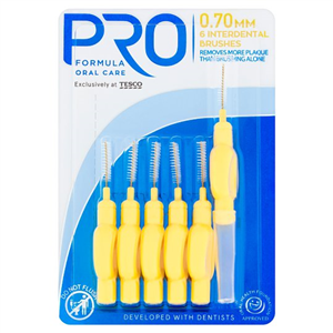 Pro Formula Interdental Brushes 0.7 6 Pack