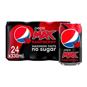 Pepsi Max Raspberry 24 Pack 24 X 330Ml