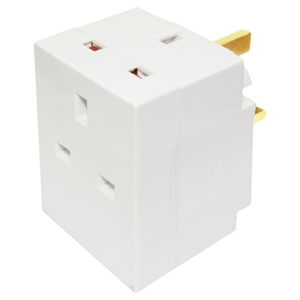 Tesco 3 Way Adaptor Plug