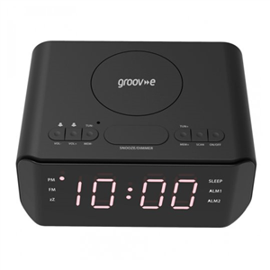 Atlas Alarm Clock Radio Usb Black