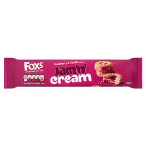 Fox's Jam Sandwich Cream Biscuit 150G