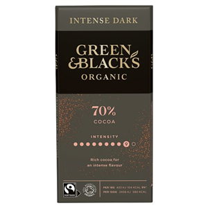 Green & Blacks Organic Dark 70% Chocolate 90G