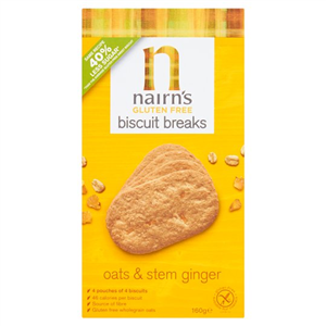 Nairns Gluten Free Ginger Biscuit Break 160g