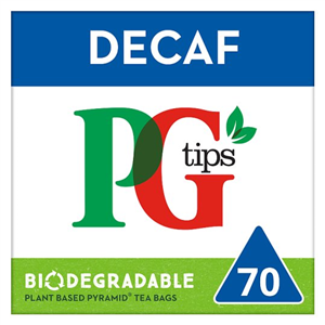 Pg Tips Decaffeinated 70 Tea Bags 203G