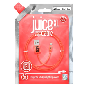 Juice Apple Lightning 2m Charging Cable Coral