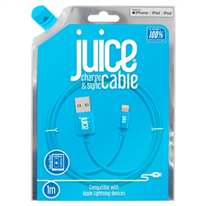 Juice Apple Lightning 1m Charging Cable Aqua