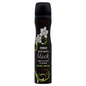 Tesco Extracts Female Bodyspray Black 75Ml