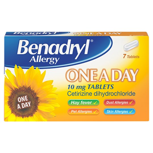 Benadryl Cetirizine 7'S